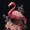 Flamingo Floral, variant on Winter Cabin Landscape Canvas Wall Art, Oil Painting Print for Living Room Bedroom Dining Room Hallway Office Cabin Lodge Decor