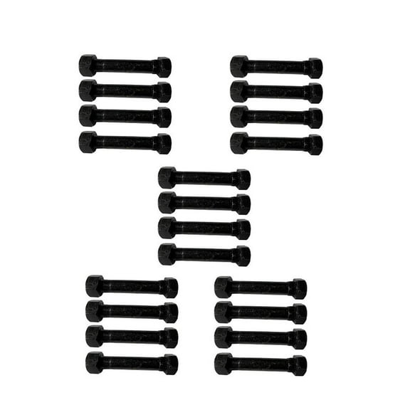 RAParts 40-Pc Trailer Spring Shackle Bolts & Nuts - 9/16"-18 X 3" Long