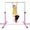 Pink, variant on Costway Adjustable Steel Horizontal Training Bar Gymnastics Junior Home Practice Purple