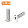 thumbnail image 3 of M6-1 x 20mm 100 Pack Vis Plates Rondes en Métal pour Machine d'Entraînement Phillips, 3 of 6