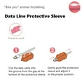 thumbnail image 4 of Protecteur de Câble de Chargeur de Téléphone Mobile pour Animaux, Housses de Protection pour Chargeur USB, Convient à iPhone, IPad, Android, Samsung, Plastique, PVC, Morsure d'Animal, 4 of 5