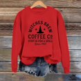thumbnail image 3 of MVRLSH Women's Sweatshirt Crew Neck Witches Brew Coffee Graphic Long Sleeve Pullover - XL, 3 of 3