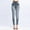 Gray, variant on 2024 Summer Pants Plus Size,Fashion Women Pants Casual Imitation Denim Leggings Elastic Slim Hip Ninth