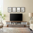 thumbnail image 2 of Modway Render 70"W Modern Wood TV Stand for TVs up to 78" in Walnut/White, 2 of 8