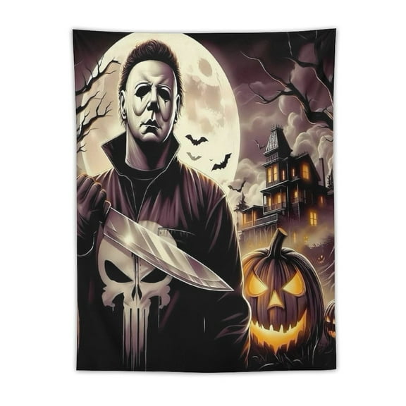 Michael Myers Tapestry Wall Hanging, Elegant Wall Hanging Tapestries Wall Art for Bedroom Decor, Outdoor, Parties 30"x40"