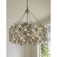 thumbnail image 4 of Trend Lighting TP10002ASL Vitozzi 4-Light Antique Silver Leaf Chandelier, 4 of 7
