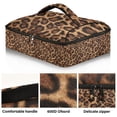 thumbnail image 2 of Iauyy Casserole Carrier for Hot Food Insulated Casserole Travel Carry Bag with Lid Food Warmer Bag for Party/Picnic,Brown Leopard Print, 2 of 7