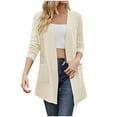 thumbnail image 2 of QUINDOS Womens Cardigan,Women's And Winter Sweater Coat Cardigan Long Sleeve Pocket Blouse Clothing Loose Tops, 2 of 8