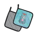 thumbnail image 2 of Caroline's Treasures Rhinoceros Watercolor Pair of Pot Holders, 2 of 3