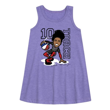 

Harlem Globetrotters - Torch George - Toddler and Youth Girls A-line Dress