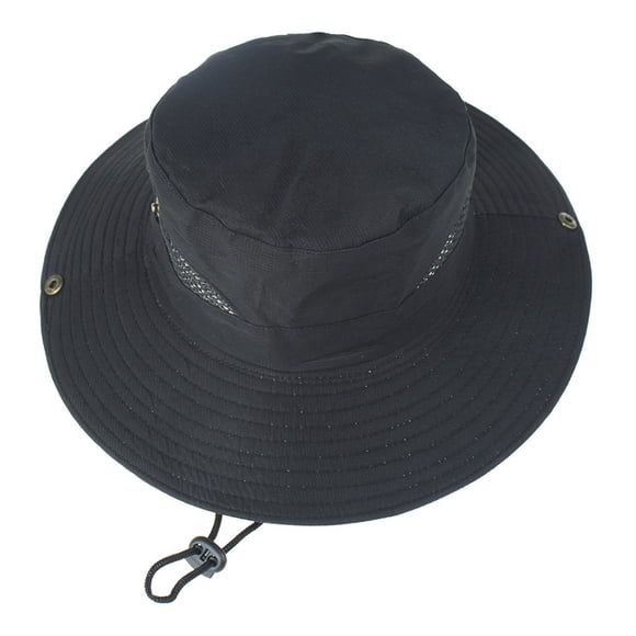Under $10 Bucket Hats Black Unisex Adjustable Cap Color Boonie Hats Cap Mens Fisherman Hat