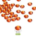 thumbnail image 2 of Uxcell Strass Hotfix de cristal plano para manualidades, ropa, decoración DIY Naranja 3.2mm, 2 of 5