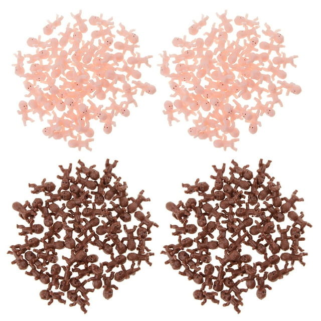 200 unids / set encantadoras mini de plástico para recién nacidos, de bebé recién nacido realistas, para decoración de bautizo d Yuyangstore Mini muñecas para niños recién nacidas