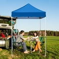 thumbnail image 3 of INTER HUT 5x5 Outdoor Pop up Canopy Gazebo, Instant Easy Set up Outdoor Canopy Commercial Fair Shelter, Blue, 3 of 9