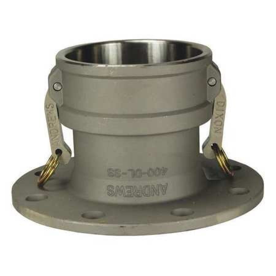 DIXON VALVE & COUPLING 400DLAL Flange Coupler,4 x 4 In,100 psi,Aluminum