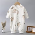 thumbnail image 2 of larppty Unisex Footless Newborn Baby Sleepers Pajamas Romper Boys Girls Long Sleeve, 2 of 4
