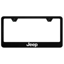 Jeep UV Print Polycarbonate License Plate Frame (Black)