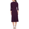 thumbnail image 3 of Alex Evenings Women's 2 Piece Tea Length Jacket Dress, A-Line Skirt, 3/4 Sleeve, Stretchy Fabric, Women's, 3 of 4