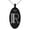Black, variant on Stainless Steel Letter R Initial Metro Retro Monogram Engraved Small Oval Charm Pendant Necklace
