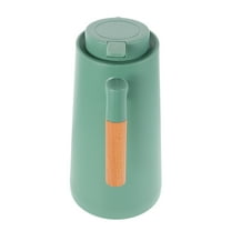 MEIBUTYUP Olive Green Thermal Coffee Carafe with Glass and Plastic Construction, High Efficiency Insulation for Home and Office Use