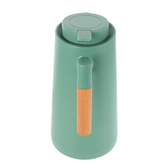 MEIBUTYUP Olive Green Thermal Coffee Carafe with Glass and Plastic Construction, High Efficiency Insulation for Home and Office Use