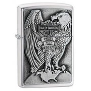Zippo Harley-Davidson Full Faced Eagle High Polish Chrome Emblem Pocket Lighter Z- 00200HD.H231 HARLEY USA