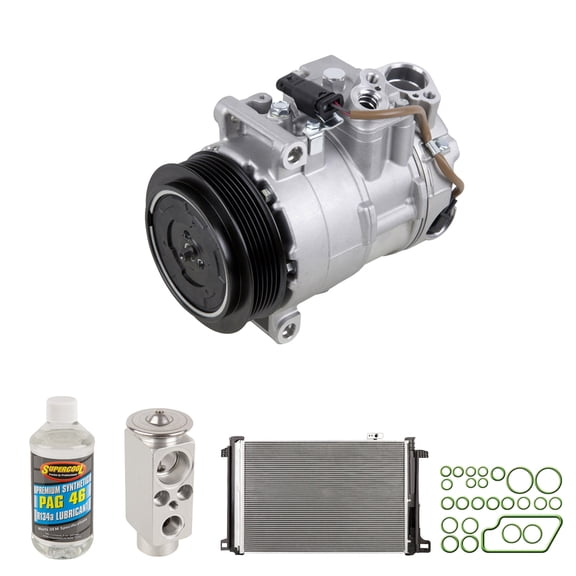 For Mercedes C300 & E350 A/C Kit w/ AC Compressor Condenser & Drier - BuyAutoParts
