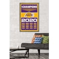 thumbnail image 2 of NBA Los Angeles Lakers - Champions 20 Wall Poster, 22.375" x 34", Framed, 2 of 5