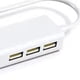 thumbnail image 5 of Tarjeta de Red LAN USB RJ45 4 en 1, Adaptador Divisor de Concentrador de Tarjeta Ethernet USB 2.0 de 10 GBit/S para Computadora Portátil, Sin Controlador., 5 of 5