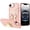 Rose Gold, variant on For iPhone 17E / 16E / SE4 Splendid Glitter Butterfly Design Stand with Metallic Edges Hybrid Case - Rose Gold