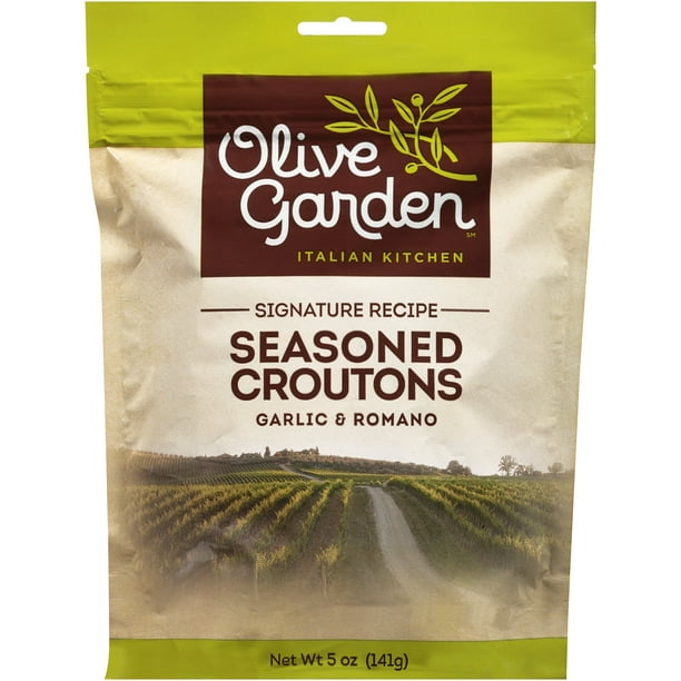 Olive Garden Garlic Romano Seasoned Croutons 5 Oz Bag Walmart
