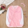 thumbnail image 2 of oqasdz Girls Coats and Jackets Children Leisure Printed Baseball Sporty Active Open Front Soft Comfortable Cardigan Outwear Size 7 Y-8 Y, 2 of 7