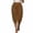 Coffee, variant on Women's Plus Size Cropped Pants, High Waisted Stretchy Slouchy Trousers, Loose Sizing Crop Bottoms with Pockets, Breathable Fabric-Friendly Everyday Wear