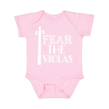 

Inktastic Fear the Violas Orchestra Music Gift Baby Boy or Baby Girl Bodysuit