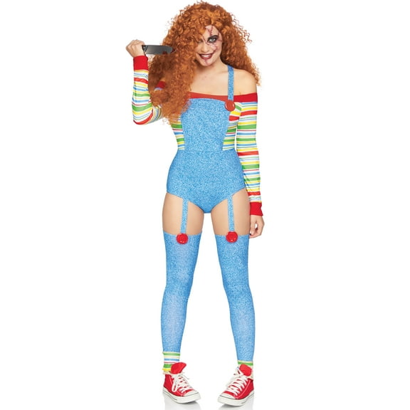 Leg Avenue Killer Doll Women's Halloween Fancy-Dress Costume for Adult, XS