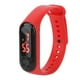 thumbnail image 5 of Mini reloj electrónico para niños LED rojo reloj electrónico deportivo simple para estudiantes con correa de reloj de silicona rojo, 5 of 5