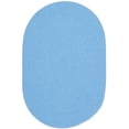 thumbnail image 1 of Rhody Rug HB07B018X012 18 x 12 in. Happy Braids Solid Aqua Blue Basket, 1 of 1