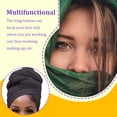 thumbnail image 3 of tredstone Turban Nœud Style Simple Hijab Bonnet Polyvalent Foulard Extensible Respirant Bonnet Anti-Perte Accessoires pour Femmes Gris Foncé, 3 of 7