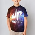 thumbnail image 5 of Dude Perfect T-Shirt for Boys And Girls, Funny Short Sleeve Shirts for Kids, 3D Print Novelty Graphic Tee Shirt, Comfortable Breathable Fabric, 5 of 10