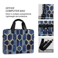 thumbnail image 4 of FORMRS 16" Laptop Bag Carrying Sleeve Case with Handle Travel Shoulder Briefcase, Blue Hexagon Pattern, 4 of 8