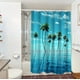 thumbnail image 3 of Cortina De Ducha Para Baño Con Estampado Abstracto De Plantas Y Flores, Cortina De Poliéster Impermeable Para Separar El Baño, Cortina De Puerta, 3 of 6