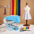 thumbnail image 4 of Blue Handheld Sewing Machine,Mini sewing machine,Easy to Use and Fast Stitch Suitable for Clothes, DIY Home Travel Electric Handheld Sewing Machine for Beginners Handy Needlework Tool, 4 of 7