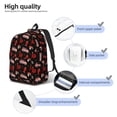 thumbnail image 4 of Yiaed Fire Fighting Print Backpack, Premium Laptop Backpack, Travel Backpack for Women, Lightweight Backpacks, Comfortable Back Pack-Medium, 4 of 5
