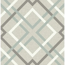 Brewster Saltire Taupe Geometric Unpasted Nonwoven Wallpaper, 20.5-in by 33-ft, 56.4 sq. ft.
