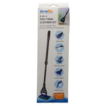 Shorefins 5-in-1 Fish Tank Cleaner Kit - Aquarium Cleaning Brush - Extra Long 25 inches by Penn-Plax