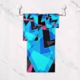 thumbnail image 4 of Coolnut 3 PCS Towel Blue Neon Cotton Bath Towel Set (1 Bath Towel, 1 Hand Towel, 1 Washcloth) for Bathroom, Super Soft and Quick Dry Towels, 4 of 6