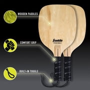 Franklin Sports Half Court Size Pickleball Net by Franklin Pickleball - Includes 10ft Net, (2) Paddles, and (2) X-40 USA Pickleball Approved Pickleballs