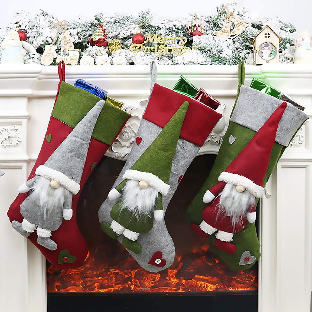 It's Lit, Jolly Santa, Gnomes & Cookies Funny Christmas Socks For Men & Women