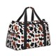 thumbnail image 2 of Balery Brown Black Cow Bolsa de Gimnasio para Mujeres, Bolsa de Viaje con Bolsillo Húmedo, Bolsa de Fin de Semana para Mujeres, Bolsa de Viaje Resistente al Agua, 2 of 7