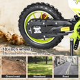 thumbnail image 3 of 49cc 2-Stroke Kids Dirt Bike, Pocket Gas Motorbike, Off Road Gas Power Mini Pocket Motorcycle with Front Rear Disc Brakes, Mini Dirt Scooter Bike Pocket, Racing Max Speed 30km/H, 3 of 8